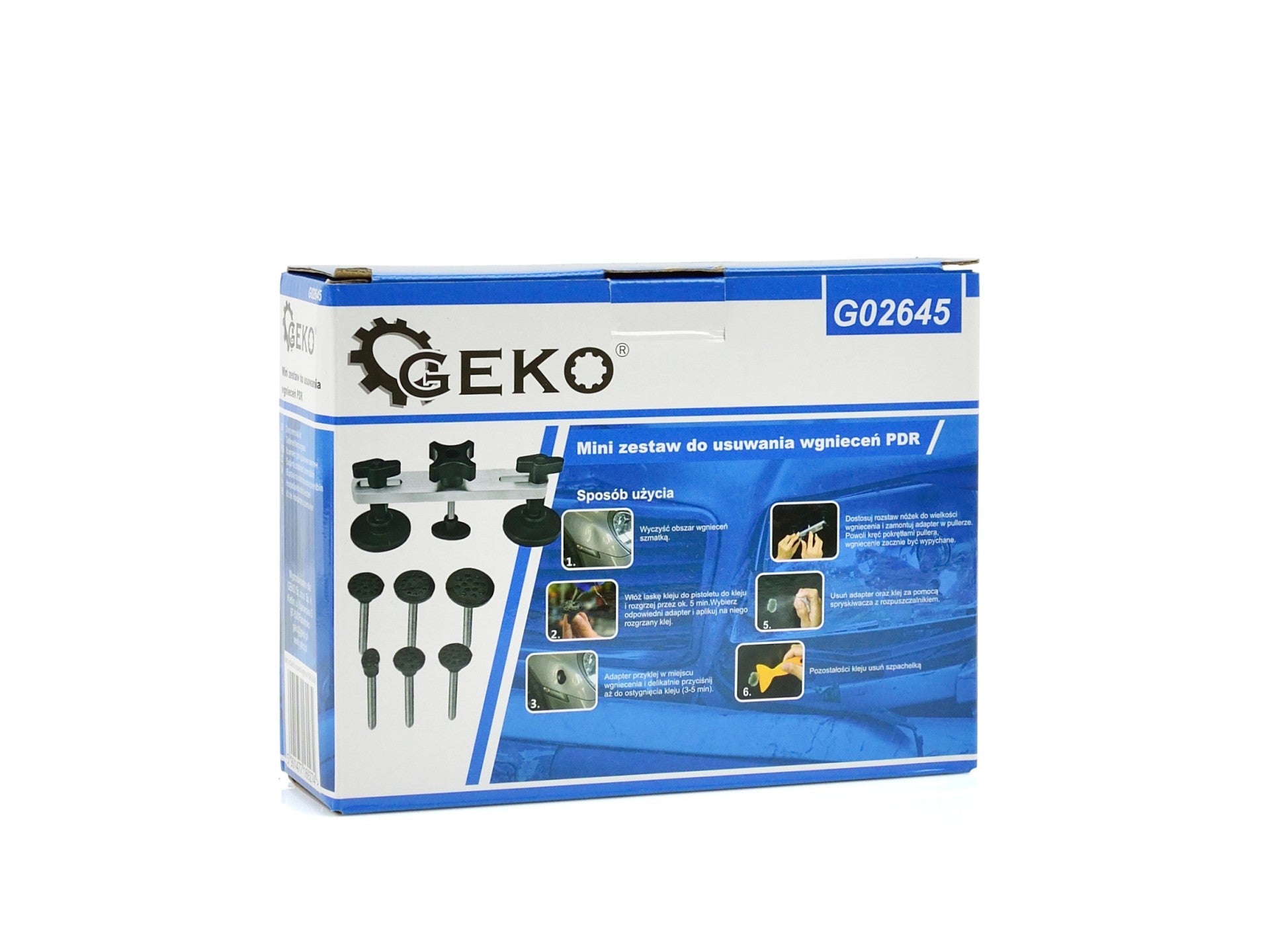 Riparazione di ammaccature auto kit, set riparazione ammaccature strumento per la rimozione ammaccature utilizzato per riparare ammaccature sulla superficie di automobili porte e frigoriferi, Geko