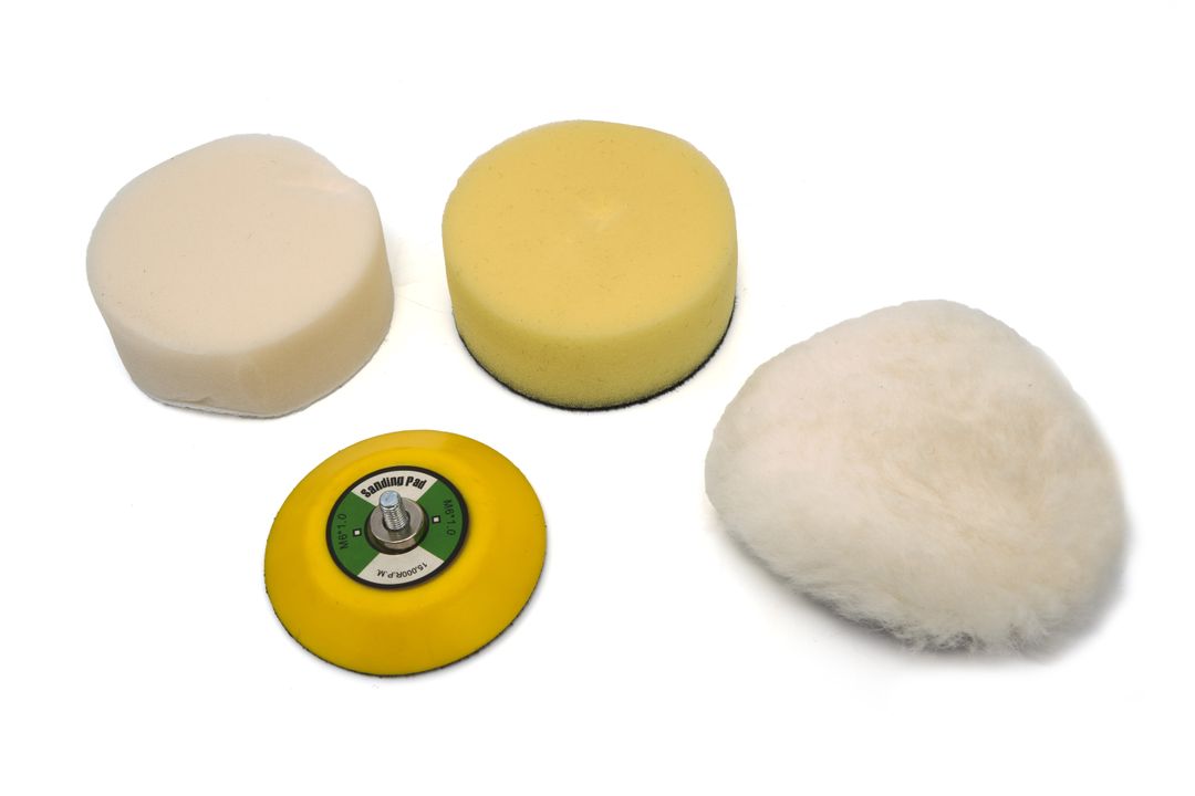 Levigatrice pneumatica, aria orbitale casuale, mini per auto, lucidatore con tamponi  70 mm