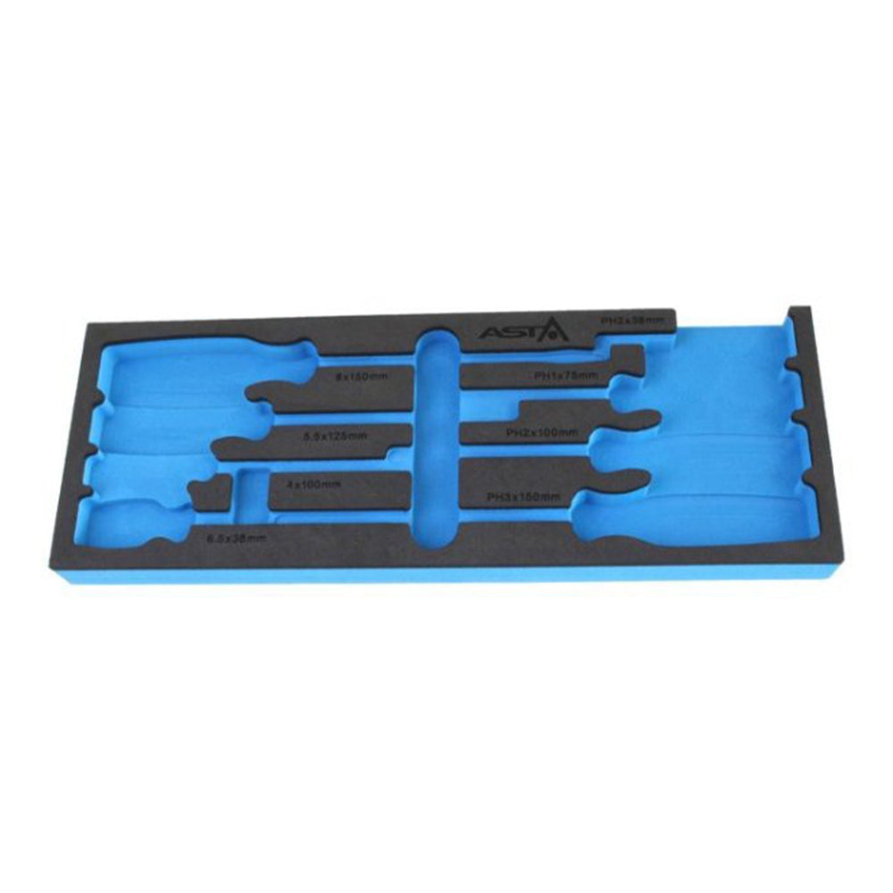 Modulo con inserto in schiuma espansa per carrelli portautensili vuoto, per cacciaviti ,supporto organizer portattrezzi