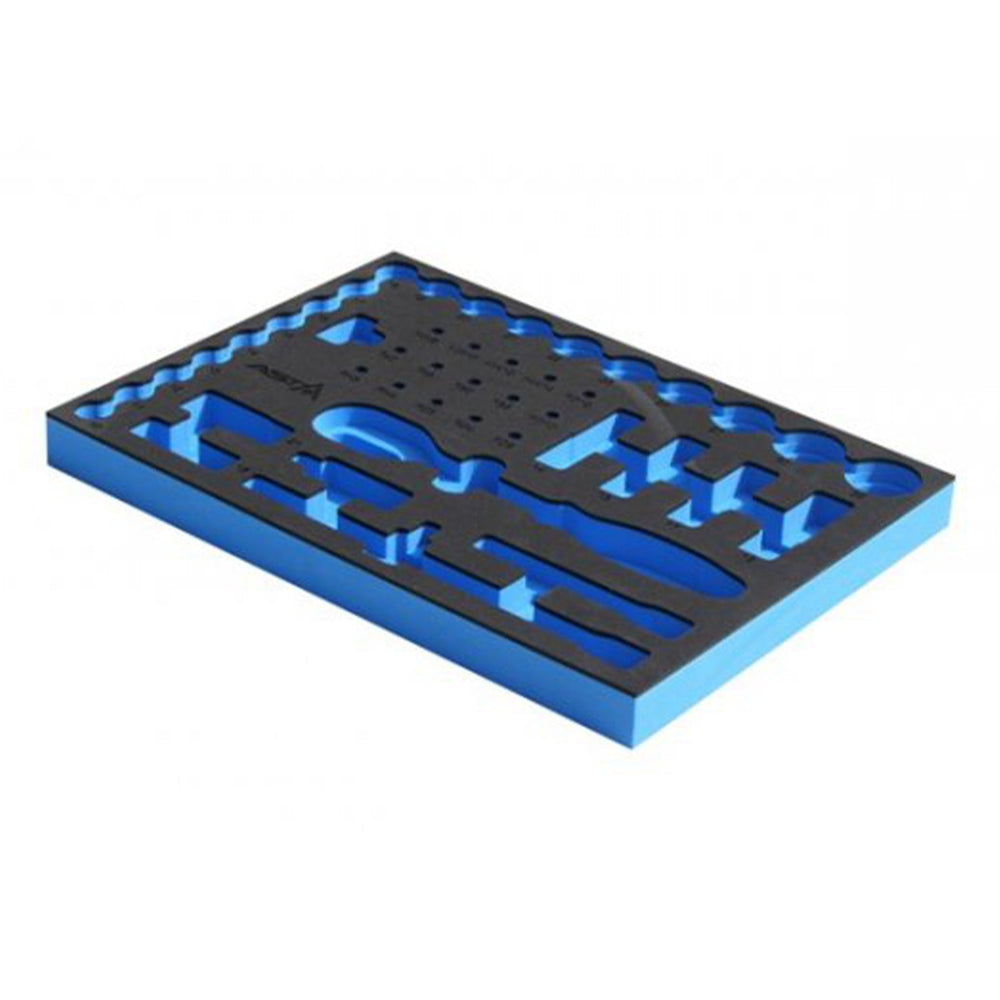 Modulo con inserto in schiuma espansa per carrelli portautensili vuoto, per chiavi a bussola e cricchetti 1/2'' ,supporto organizer portattrezzi