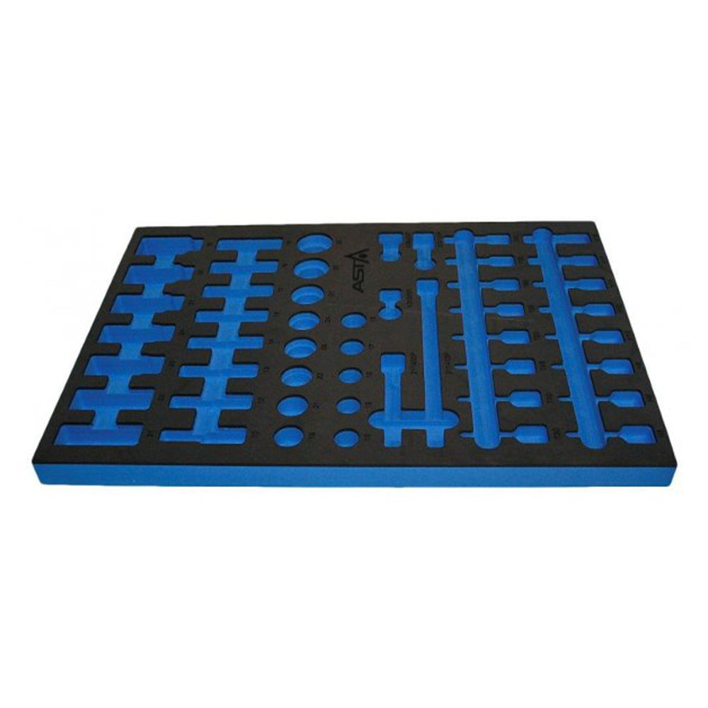 Modulo con inserto in schiuma espansa per carrelli portautensili vuoto, per chiavi a bussola  ,supporto organizer portattrezzi