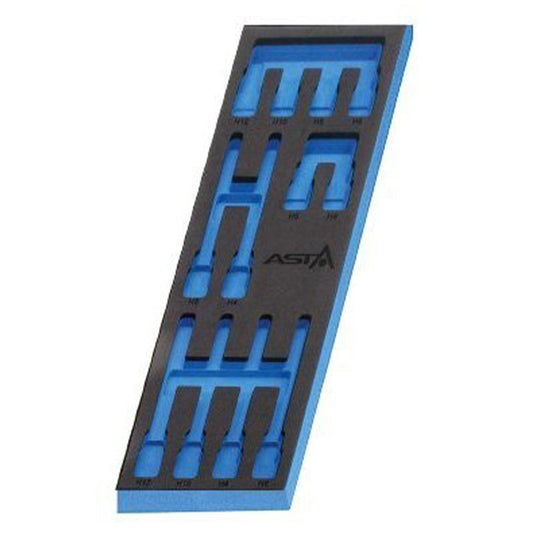 Modulo con inserto in schiuma espansa per carrelli portautensili vuoto, per inserti  ,supporto organizer portattrezzi