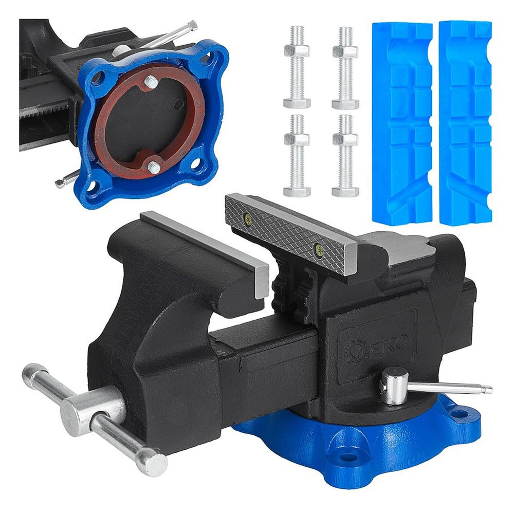 Morsa di precisione da banco girevole Heavy Duty 125 mm, per uso domestico,commerciale ,garage,officina, apertura 140 mm,Geko