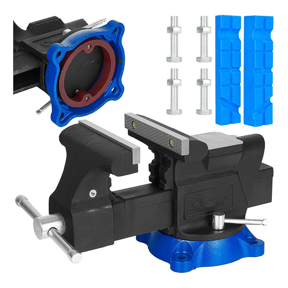 Morsa di precisione da banco girevole Heavy Duty 150 mm, per uso domestico,commerciale ,garage,officina, apertura 150 mm,Geko
