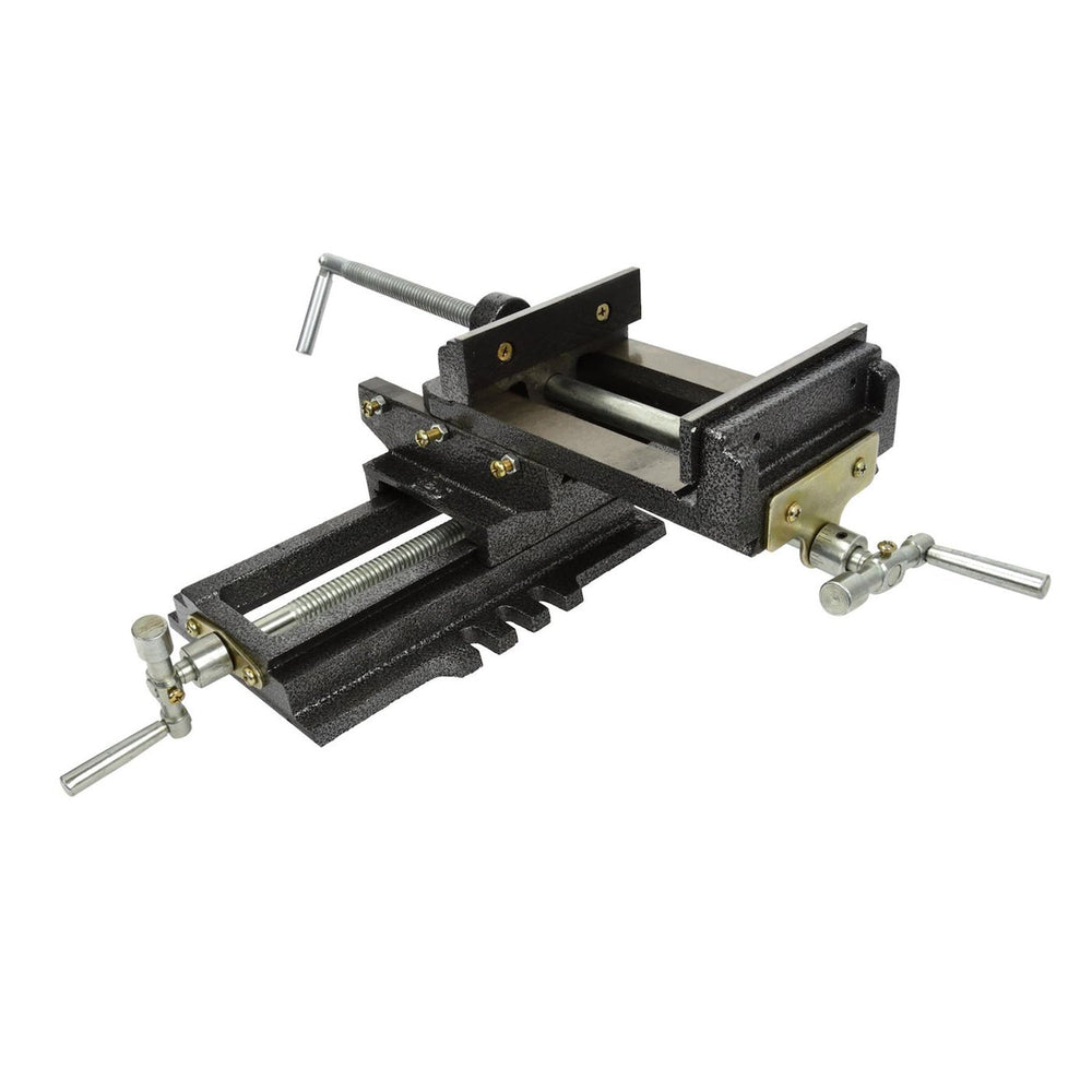 Morsa in ghisa per trapano a colonna,a croce a 2 assi 125 mm 5”