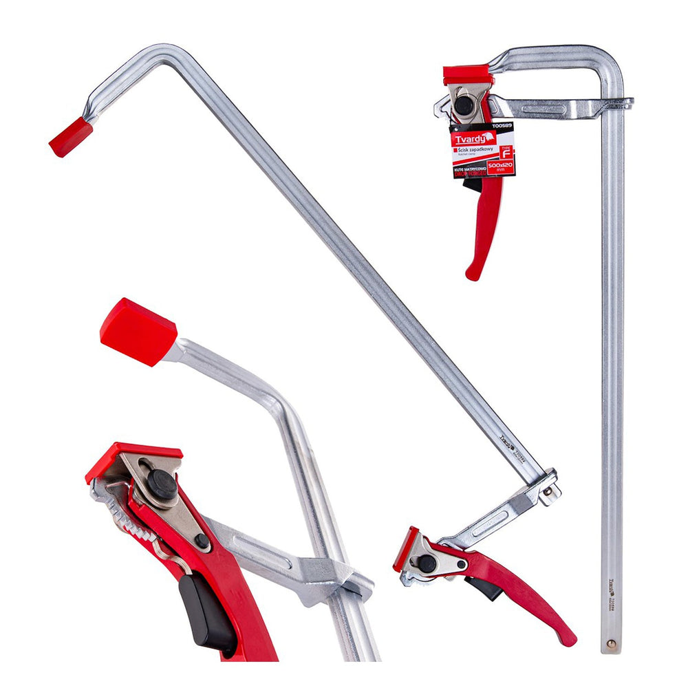 Morsetto per falegnameria con cricchetto 500x120 mm