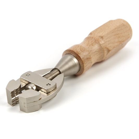 Morsetto a mano con manico in legno, morsa a mano per tenere utensili, modellismo, morsa manuale con impugnatura in legno, 140 mm, Hbm