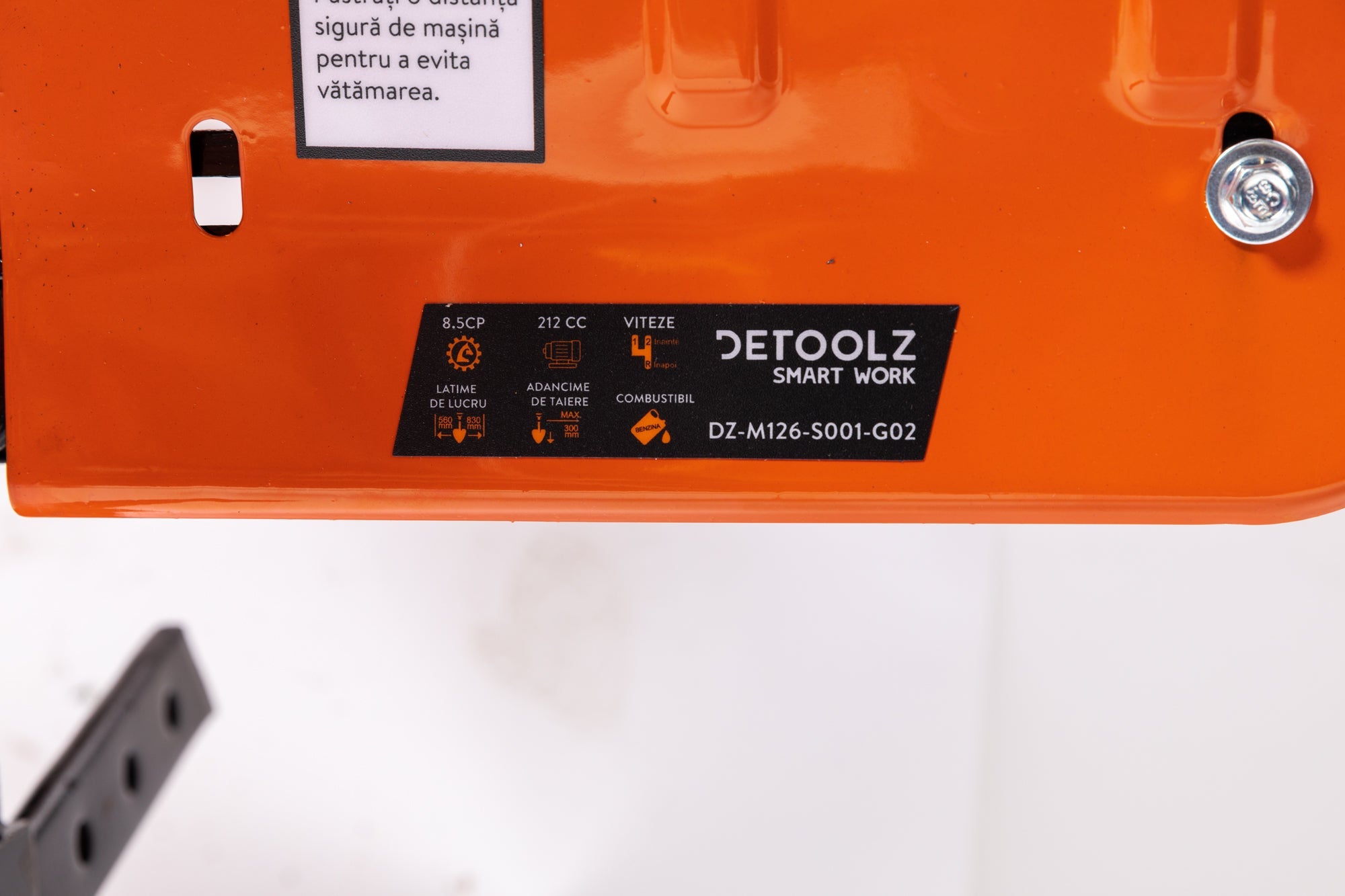 Motocoltivatore da 8, 5 CV - motore a scoppio a benzina 212 cc 4 tempi, 2+1 velocità, motozappa, Detoolz
