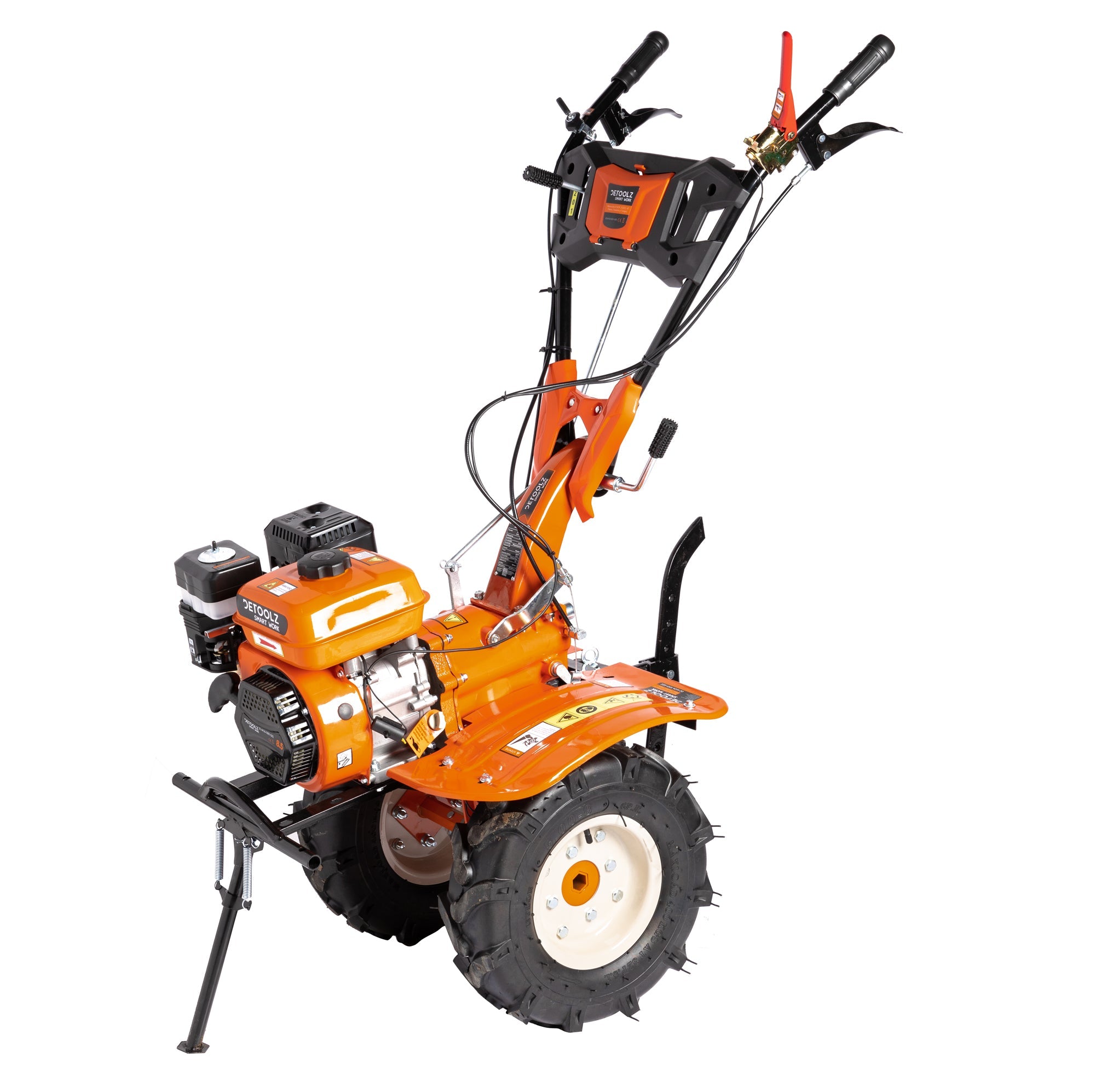 Motocoltivatore da 8, 5 CV - motore a scoppio a benzina 212 cc 4 tempi, 2+1 velocità, motozappa, Detoolz