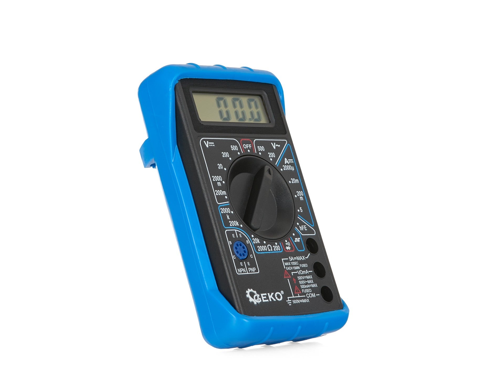 Multimetro digitale, tester portatile, conta tensione ca cc/corrente DC 0.2 - 500V AC 200- 500V, con cicalino acustico
