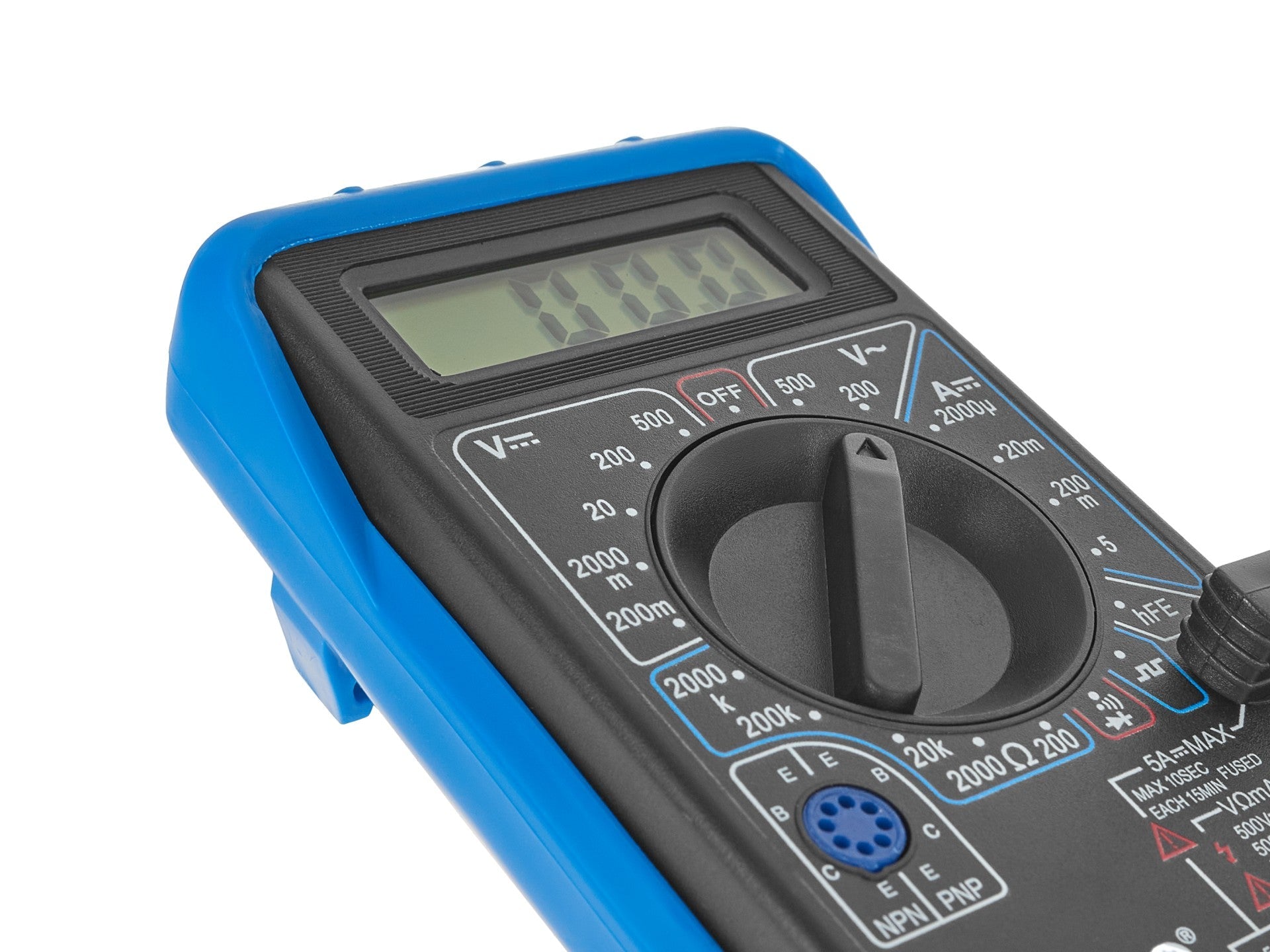 Multimetro digitale, tester portatile, conta tensione ca cc/corrente DC 0.2 - 500V AC 200- 500V, con cicalino acustico