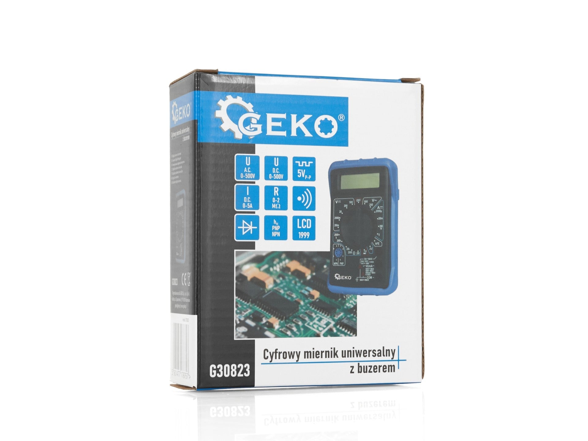 Multimetro digitale, tester portatile, conta tensione ca cc/corrente DC 0.2 - 500V AC 200- 500V, con cicalino acustico