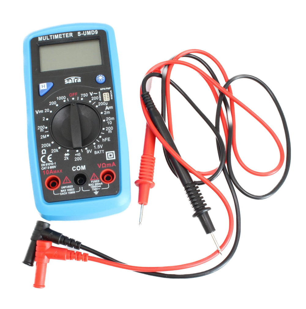 Multimetro digitale, tester portatile, conta tensione ca cc/corrente Satra AC 200-750V DC 200mV-200mA 200uA-200mA