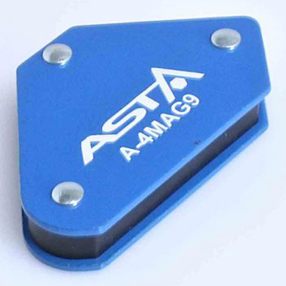 Squadra magnetica per saldatura, blu, posizionatore supporto angolare calamita, 4 pezzi