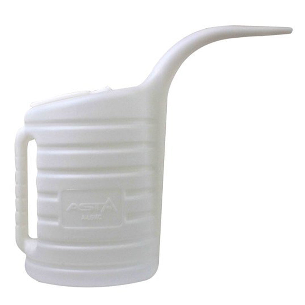 Oliera 6 l caraffa graduata misuratore contenitore per acqua bianco, caraffa distributore d'olio con beccuccio robusto per il trasferimento dell'olio con coperchio a becco lungo per liquidi automobilistici