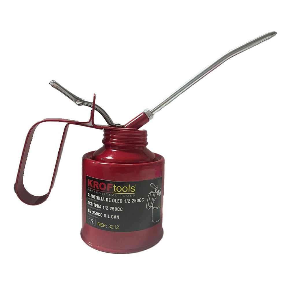Oliera caraffa graduata misuratore contenitore per acqua bianco, caraffa distributore d'olio con beccuccio robusto per il trasferimento dell'olio con coperchio a becco lungo per liquidi automobilistici, 250ml Kroftools
