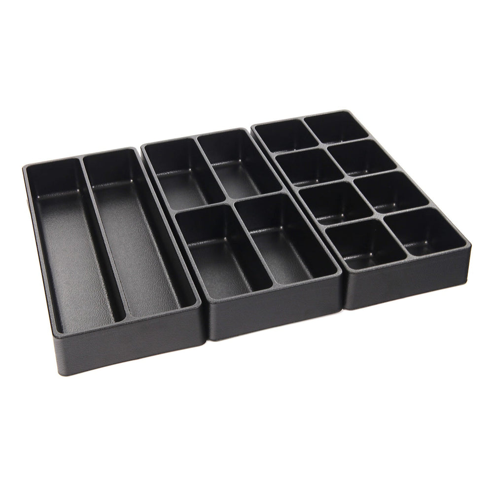Organizer cassetti, cassetta portattrezzi, banco da lavoro officina, per scrivania,cucina e garage, contenitori per bagno, 3 misure, 3 pezzi 60 mm