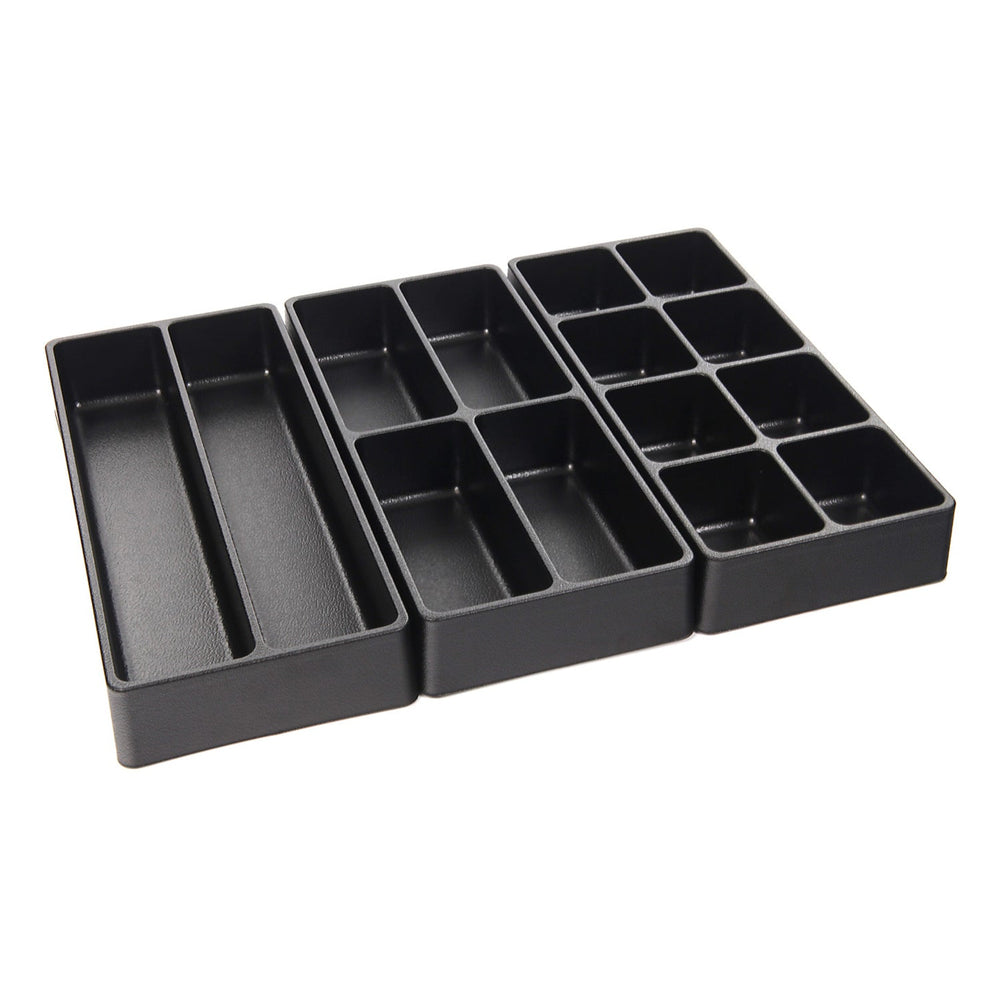 Organizer cassetti, cassetta portattrezzi, banco da lavoro officina, per scrivania,cucina e garage, contenitori per bagno, 3 misure, 3 pezzi 40 mm