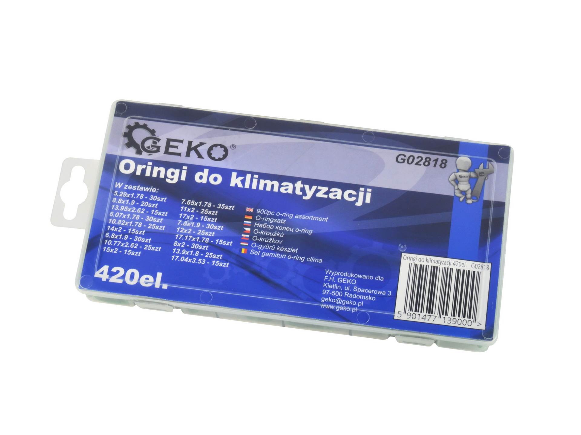 Misure verde o-ring assortimento kit, O-ring silicone guarnizioni di tenuta, per aria condizionata, automobile, impianti idraulici, 500 kg GB0534