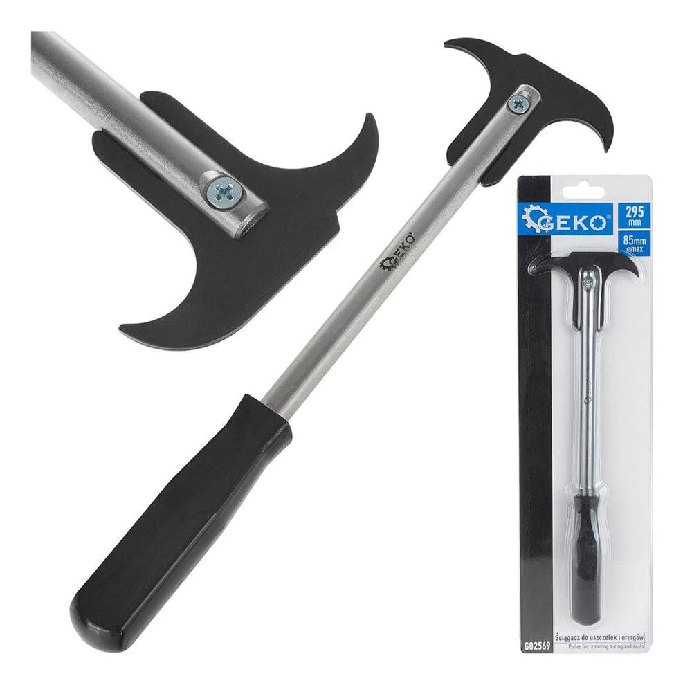 Paraolio estrattore per rimuovere guarnizioni, utensile per paraoli doppio gancio,in metallo 295 mm