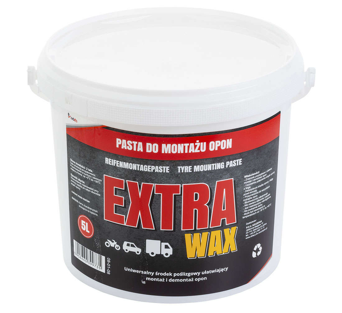 Pasta per il montaggio pneumatici, cera, lubrificante, bianca 5kg