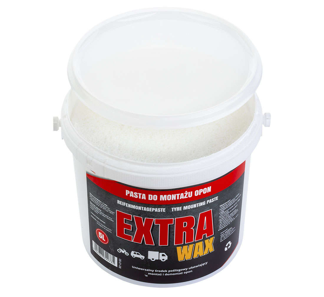 Pasta per il montaggio pneumatici, cera, lubrificante, bianca 5kg