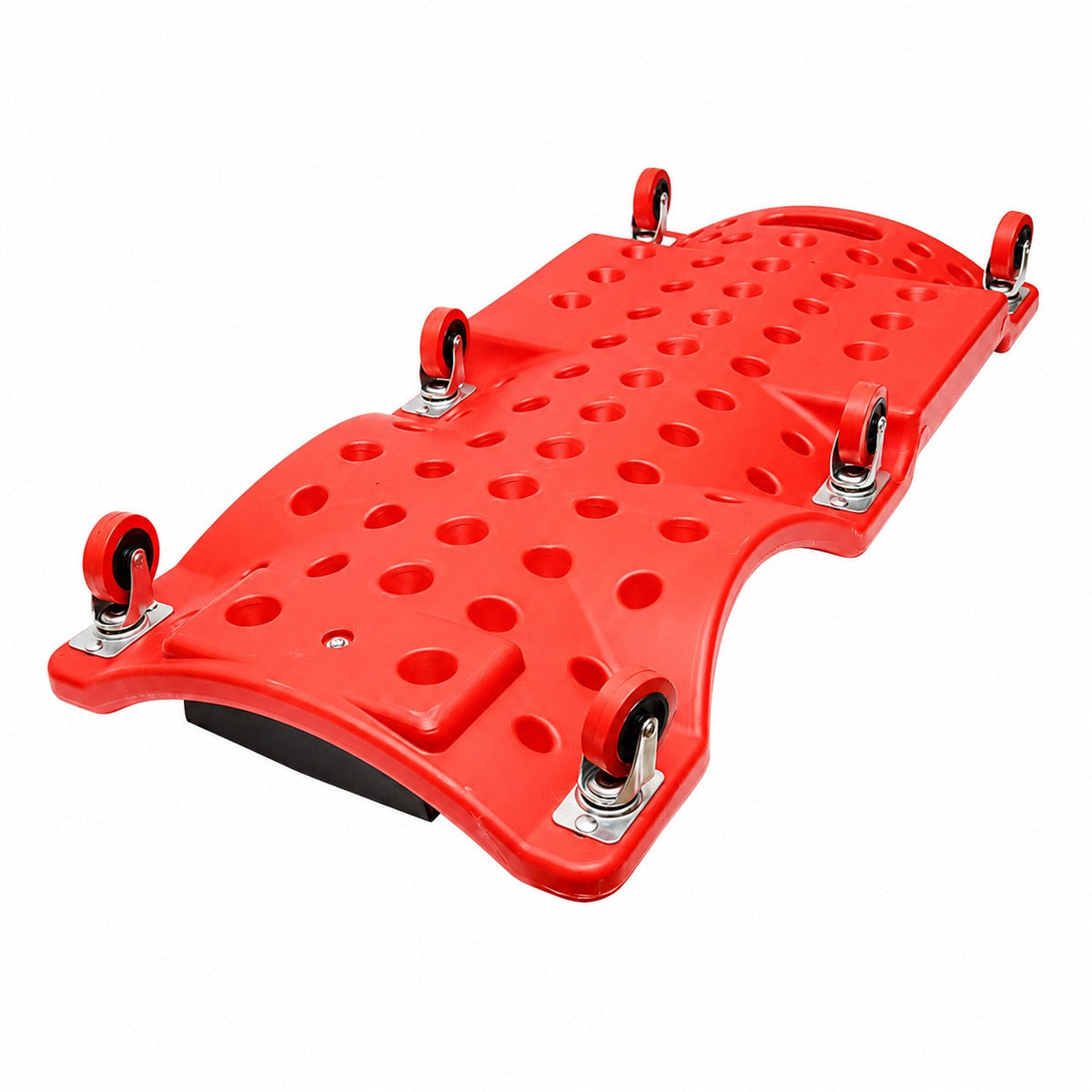 Carrello sdraio per meccanico, sotto auto professionale, da officina, lettino sottomacchina, pedana montaggio, riparazioni con ruote e poggiatesta, 6 ruote e portata fino a 130 kg
