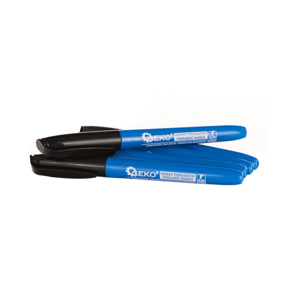 Pennarelli indelebili, colore nero, 2 mm, confezione da 5