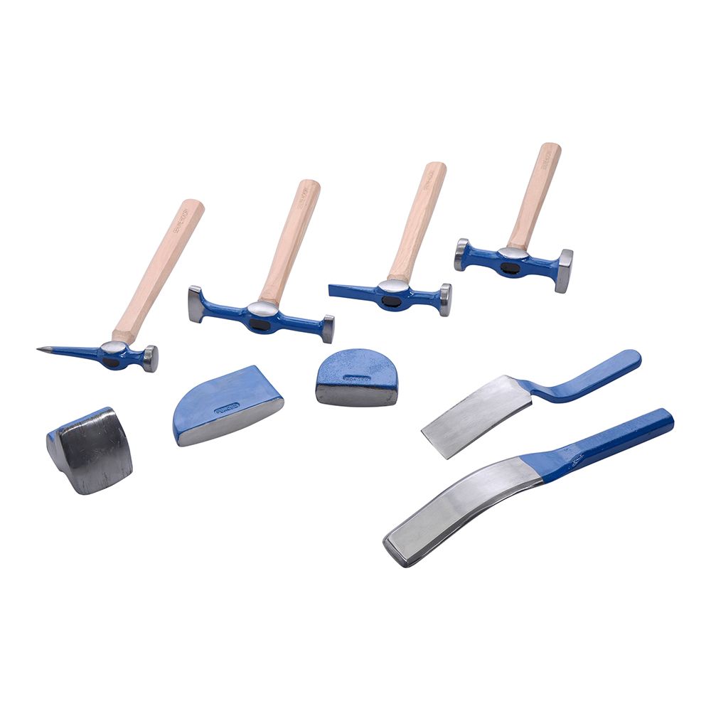 9 Pezzi kit attrezzi da officina riparazione carrozzeria auto, professionale kit di martelli e tassi per carrozziere