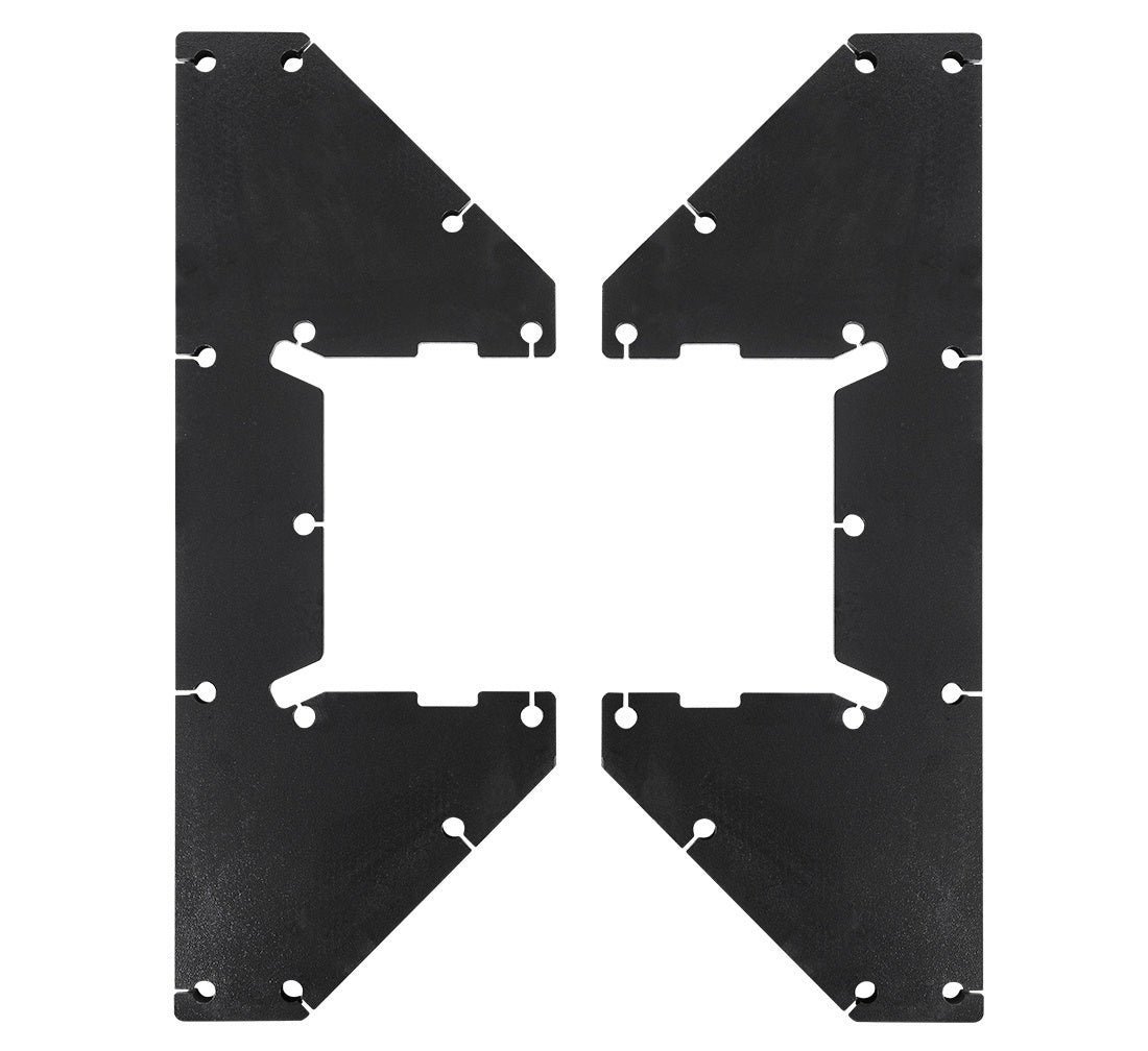 Set-kit 2 piastre di riforzo per ponte sollevatore a 2 colonne Redats L-205 / L-205F, 16 pezzi