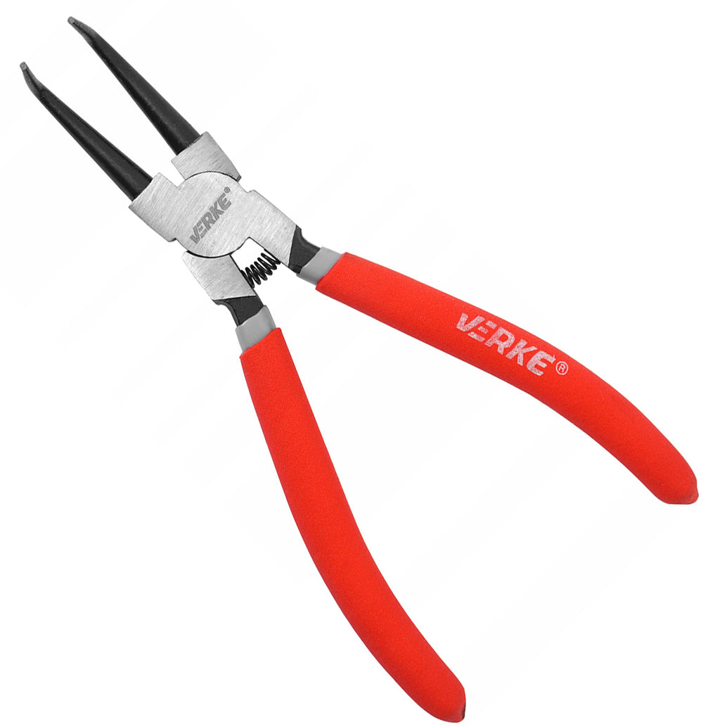 Pinza a becco curvo per anelli di sicurezza interni Seeger 180 mm