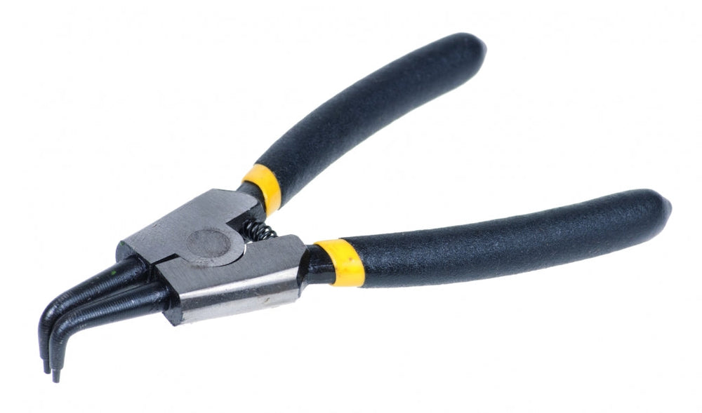 Pinza a punta curva per anelli di sicurezza esterni Seeger 130 mm