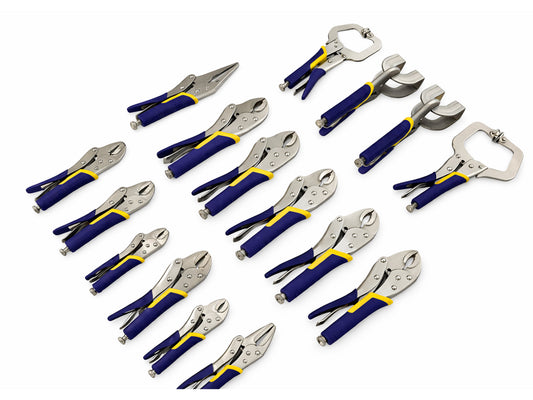 Pinza autobloccante a morsetto grip a scatto, per saldatura ganasce 16 pezzi Gebo Tools
