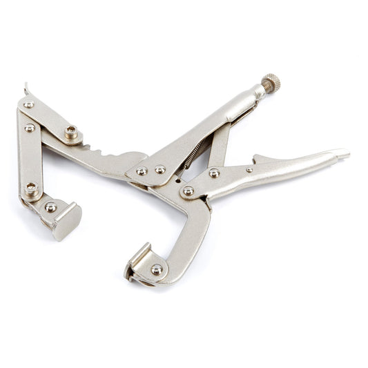 Pinza autobloccante a morsetto grip a scatto, per saldatura ganasce 230 mm