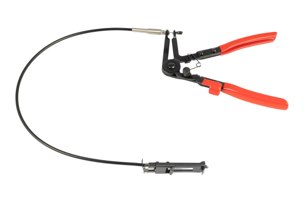 Pinza con cavo per fascette elastiche autostringenti, per manicotti auto moto