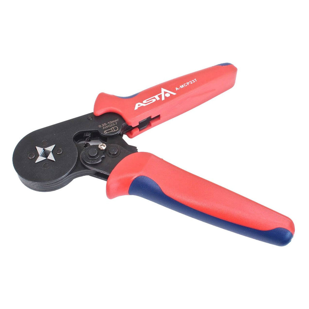 Pinza crimpatrice, pressatrice per terminali elettrici, per connettore auto 0.25-10 mm²