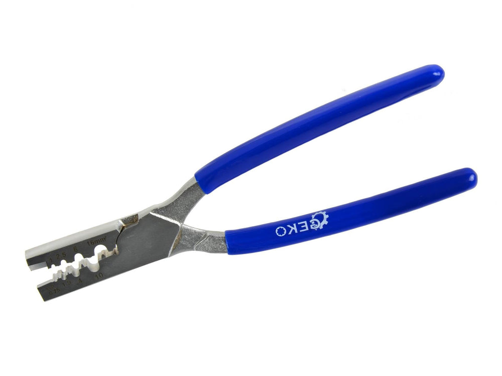 Pinza crimpatrice, pressatrice per terminali elettrici, per connettore auto 0.5-16 mm²