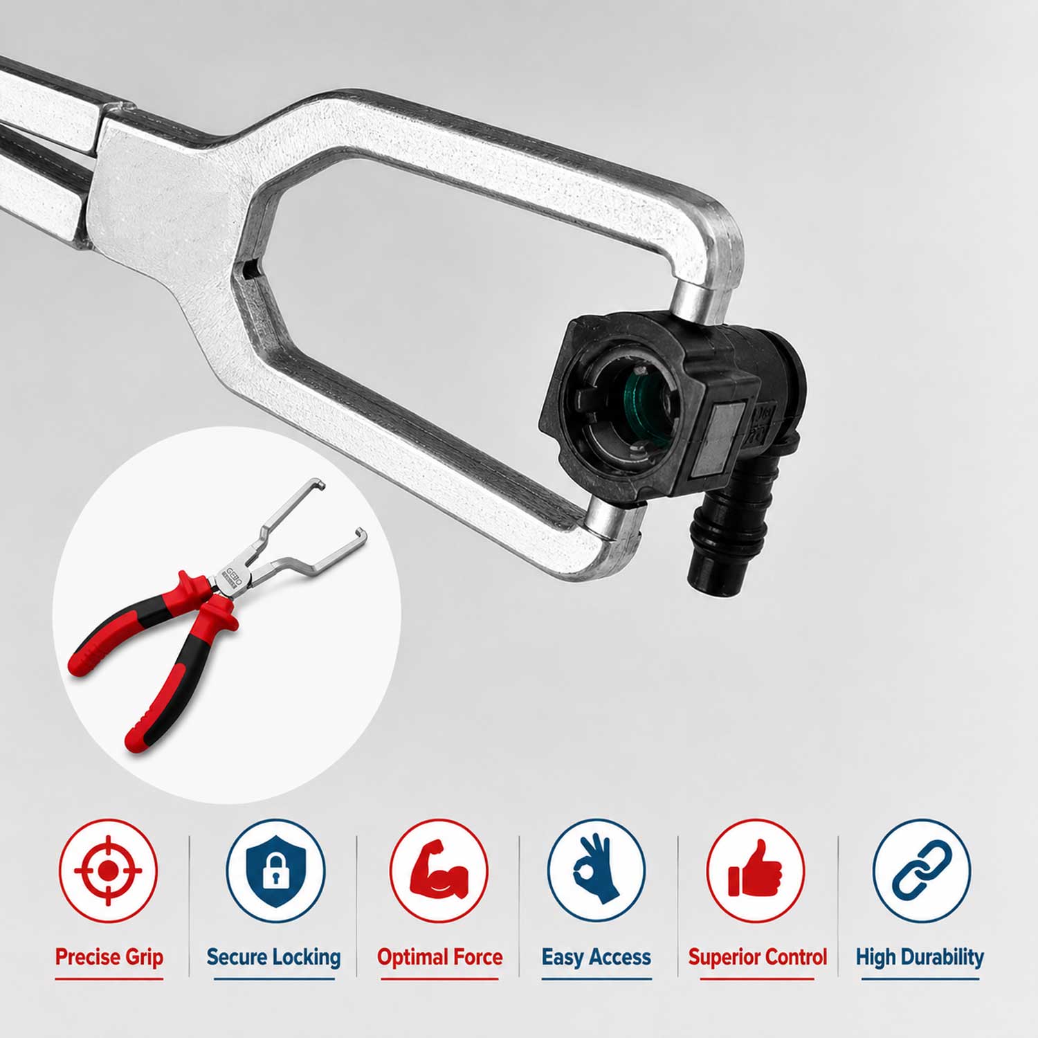 Pinza per fascette stringitubo per tubo del carburante,attrezzo per la rimozione Gebo Tools