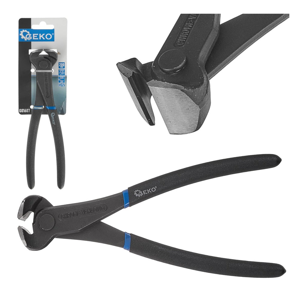 Pinza tenaglia, in acciaio Cr-V, manico ergonomico, strumento manuale professionale per lavori di precisione 200 mm