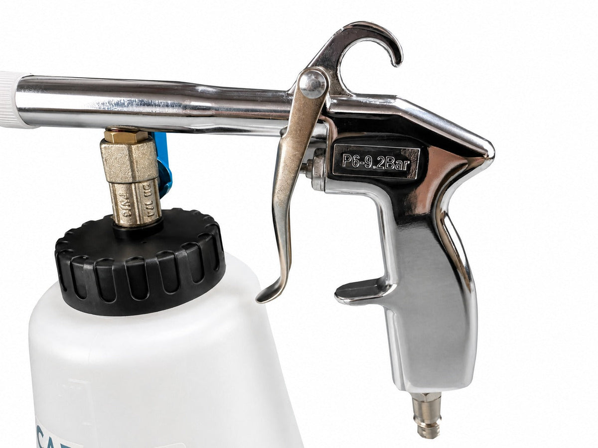 Kit pistola per soffiaggio a secco, pulizia, lavaggio interno auto ad aria compressa Tornador, modello 2 Gebo Tools