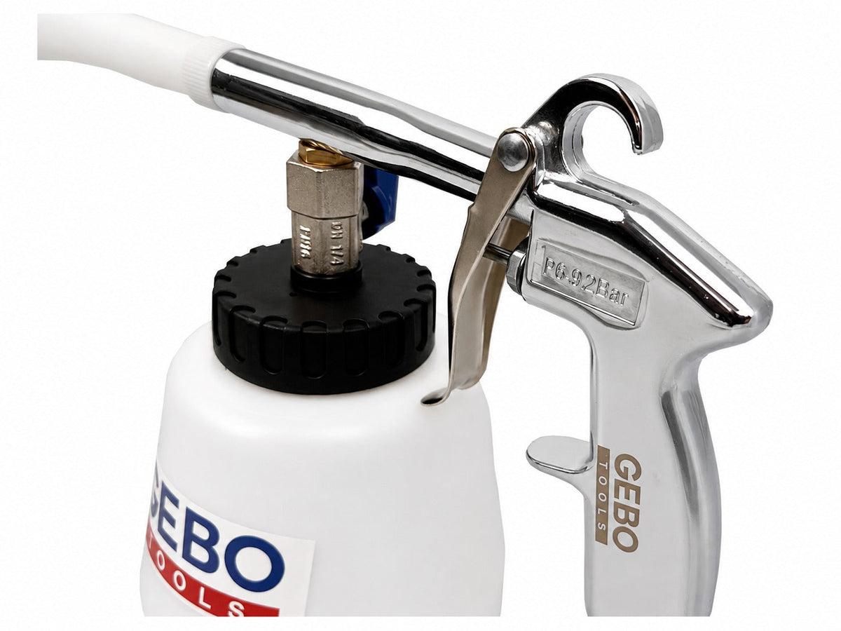 Kit pistola per soffiaggio a secco, pulizia, lavaggio interno auto ad aria compressa Tornador, modello 2 Gebo Tools