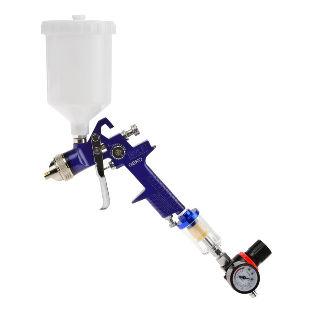 Pistola a spruzzo pneumatica con regolatore di pressione valvola di controllo dell'aria, manometro e filtro separatore sifone per acqua compressore,  verniciatura, con trappola olio, filettatura standard 1/4", max 45psi
