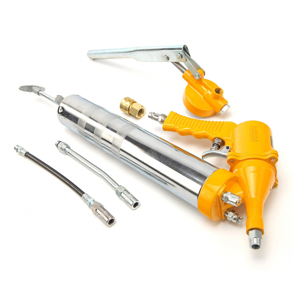 Pistola ingrassatore manuale e pneumatico 5 pezzi Hbm Machines Olanda