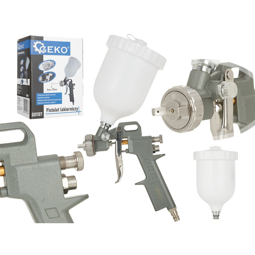 Pistola per verniciare a spruzzo ,capacità 500 ml e ugello 1,5 mm, HVLP ,Geko