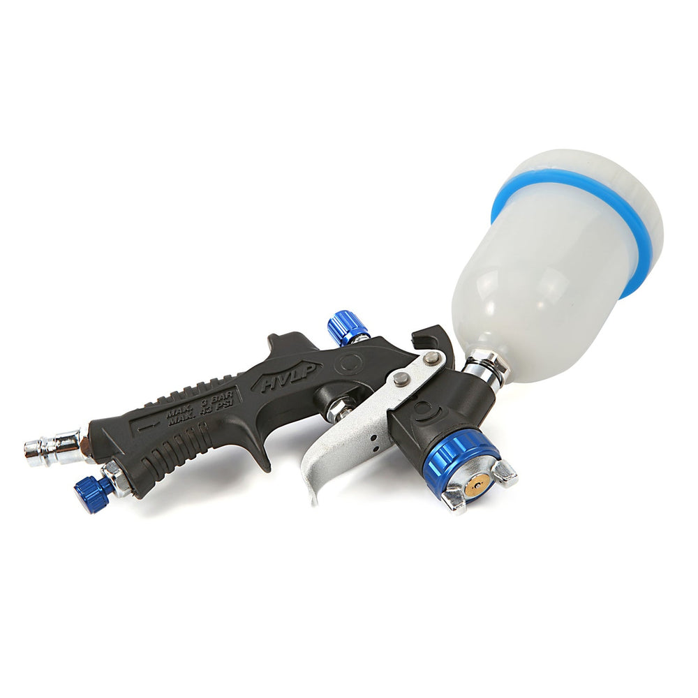 Pistola per verniciare a spruzzo professionale ,capacità 100 ml e ugello 0,8 mm, Hbm