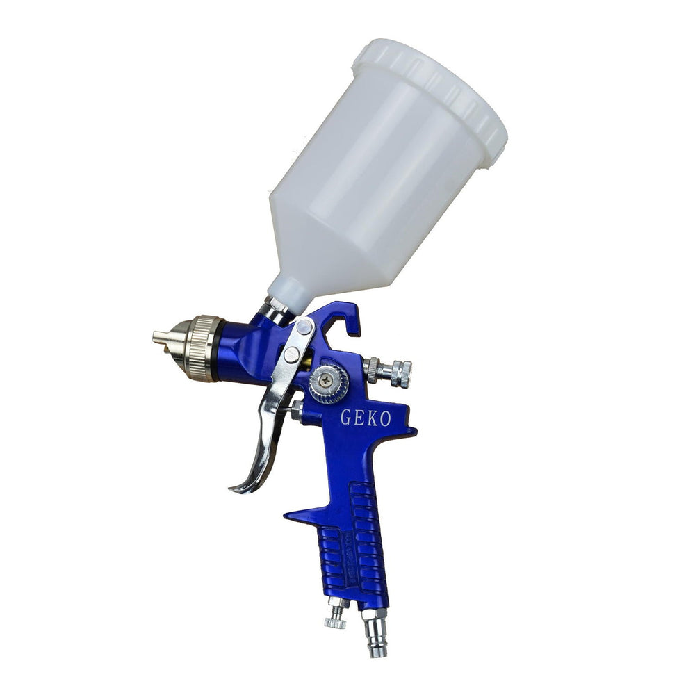 Pistola per verniciare a spruzzo ,serbatoio in plastica soprastante con capacità 600 ml e ugello 1,4 mm, HVLP