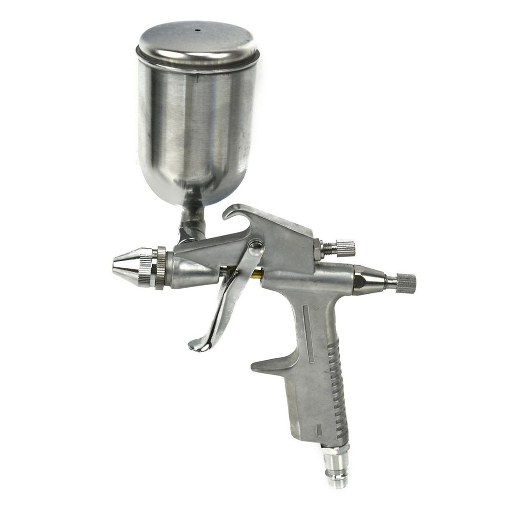 Pistola verniciatura a spruzzo professionale,ad alta efficienza, buona atomizzazione, con ugello, mini aerografo bassa pressione da K-3 200 ml serbatoio a caduta, Geko