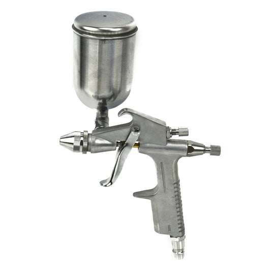 Pistola verniciatura a spruzzo professionale,ad alta efficienza, buona atomizzazione, con ugello, mini aerografo bassa pressione da K-3 200 ml serbatoio a caduta, Geko
