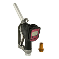 Erogatore gasolio pistola contalitri diesel e olio, display LCD 60 l/min, pistola carburante ugello rifornimento con flussometro digitale