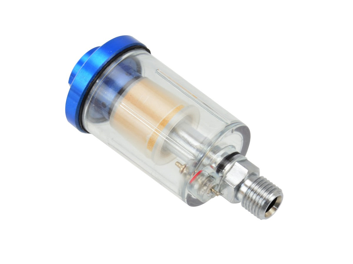 Pistola a spruzzo pneumatica con regolatore di pressione valvola di controllo dell'aria,con manometro e filtro separatore sifone per acqua compressore, pistola di verniciatura,con separatore filtro trappola acqua olio, filettatura standard 1/4", max 45psi